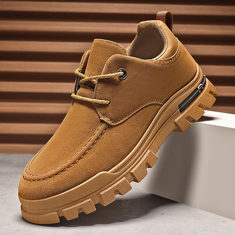 

Мужская обувь для альпинизма, спортивная, модная, повседневная, на толстой подошве, с низким верхом, британская рабочая обувь, удобная, трендовая, минималистичная, универсальная обувь 46