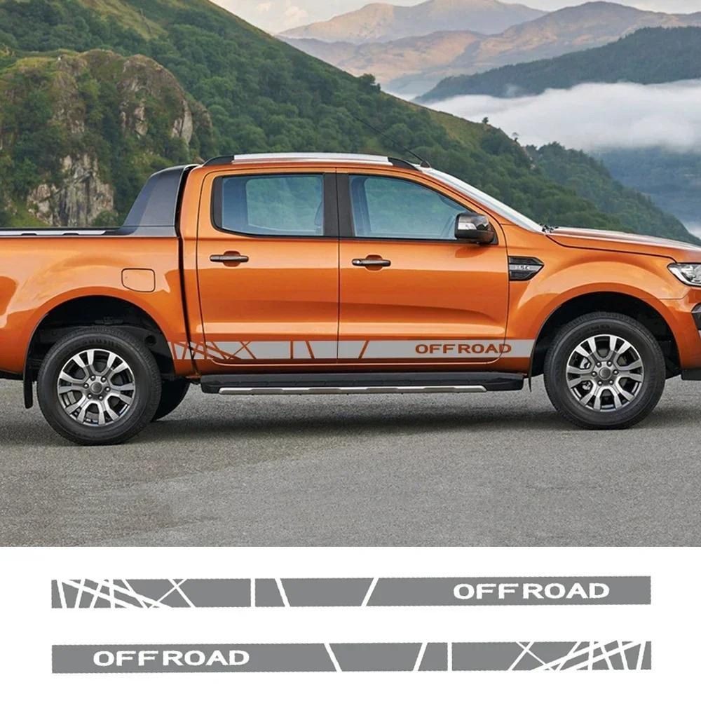 Pickup Car Off Road Decor Stickers For Toyota Hilux Ford Ranger Dodge Isuzu Dma Nissan NAVARA Mitsubishi L200 Auto Accessories
