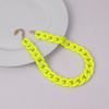 Statement Matte Colorful Chunky Acrylic Chain Necklace For Women Boho Resin Wide Chain Collar Choker Necklaces Pendant Jewelry