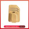 Car Magnetic Glasses Clip, Leather Non-slip, One-handed Take-and-place Multi-function Bracket