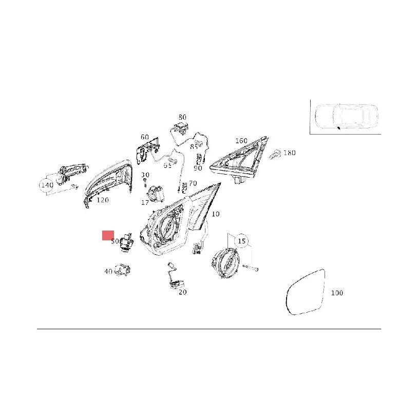 New 360 Degree Camera A0009055605 for Mercedes Benz C E S GLC CLS W205 W213 W253 W257 Side Mirror Camera Surround View Camera