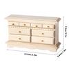 Multi Style Miniature Closet TV Book Cake Bedside Table Cabinet Shelf Legs Cupboard Model Dollhouse Furniture Decor DIY Toys