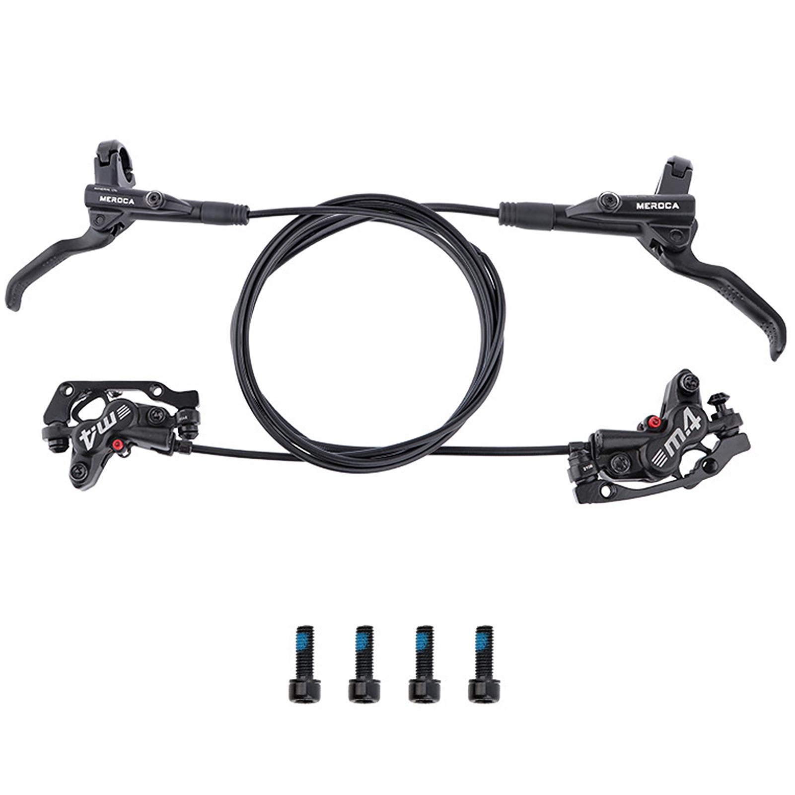 

Гидравлический дисковый тормоз MTB Передний задний суппорт с гидравлическими 4 поршнями и двухсторонней тормозной системой чёрный