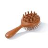 Comfortable Handle Air Cushion Hairbrush Anti-Static Sandalwood Scalp Massager  Barber Accessories