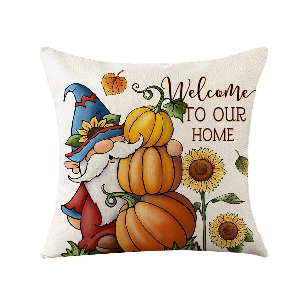 Autumn Pumpkin Harvest Pillow Cover Home Living Room Sofa Cushion Cover Bedroom Cushion Cover