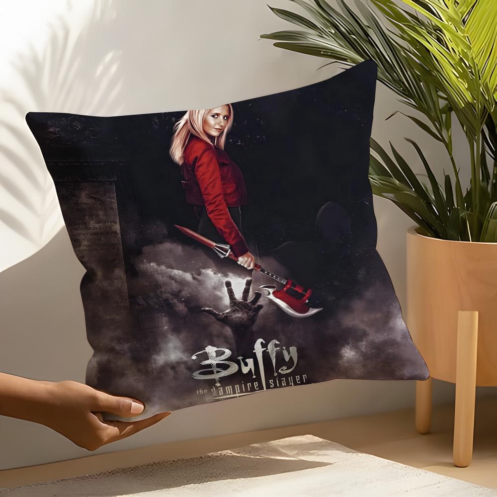 Horror Series BBuffy the Vampire Slayer Linen Cushion Covers For Decorative Sofa Home Pillows Case Car Chair Pillows Cases