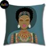 Abstract Painting Africa Cus on Cover African Woman Home Decor Pillow Case Gallery Exotic Ethnic Stye Linen Cus on Cover