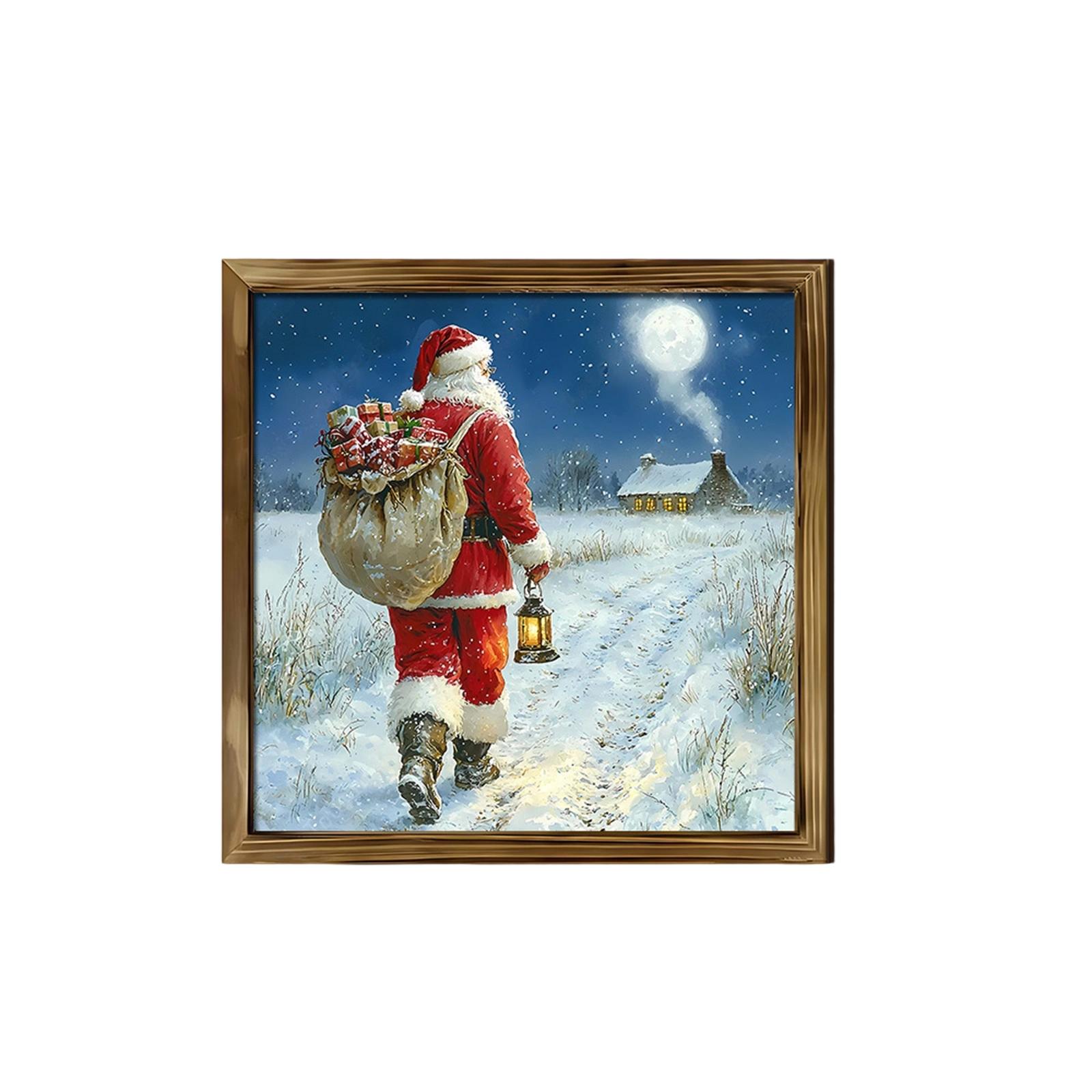 

Christmas Christmas Tree Welcome Sign 2D Flat Wooden Holiday Party Hanging Sign Ornaments One Size