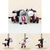 Adorable Plush Donkey Keychain Soft Short Plush Cute Animal Bag Charm 15cm