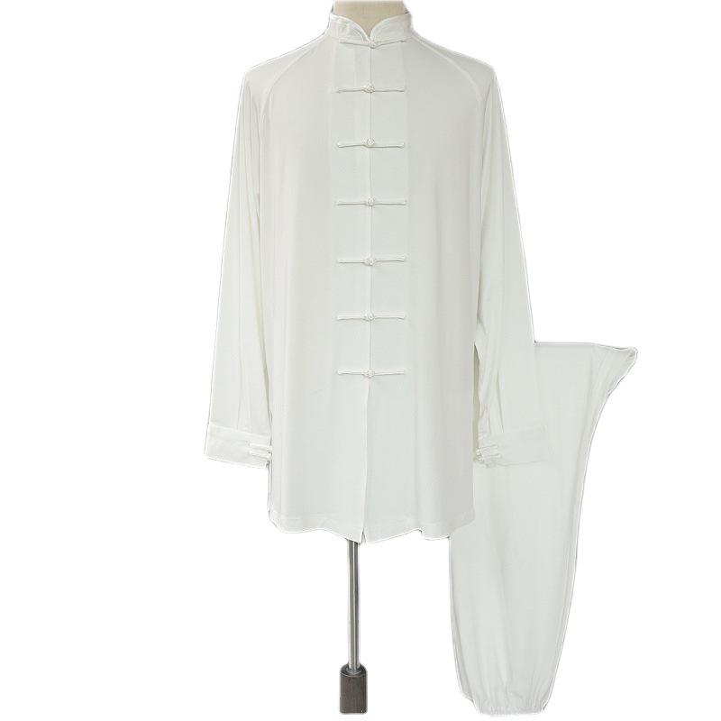 Royal Chen Silk Tai Chi Martial Arts Suit - Unisex Summer Performance & Morning Exercise Lantern Pants