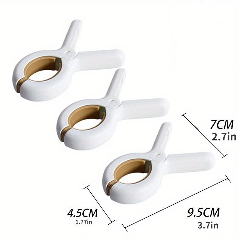 3pcs Large Beach Towel Clips Plastic Strong Windproof Clothes Pegs Quilt Hanging Clip Reusable Non-slip Fixed Drying Clothespin