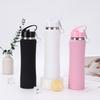 Simple 304 Stainless Steel Thermos Cup Outdoor Portable Sports Kettle Creative Small Waist High Value Straw Water Cup