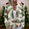 Dámský vánoční svetr Roztomilý zábavný vánoční svetr Podzimní a zimní svetr s dlouhým rukávem Pletený svetr
