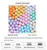 Solid Acrylic Irregular Beads for DIY Bracelets and Jewelry Accessories