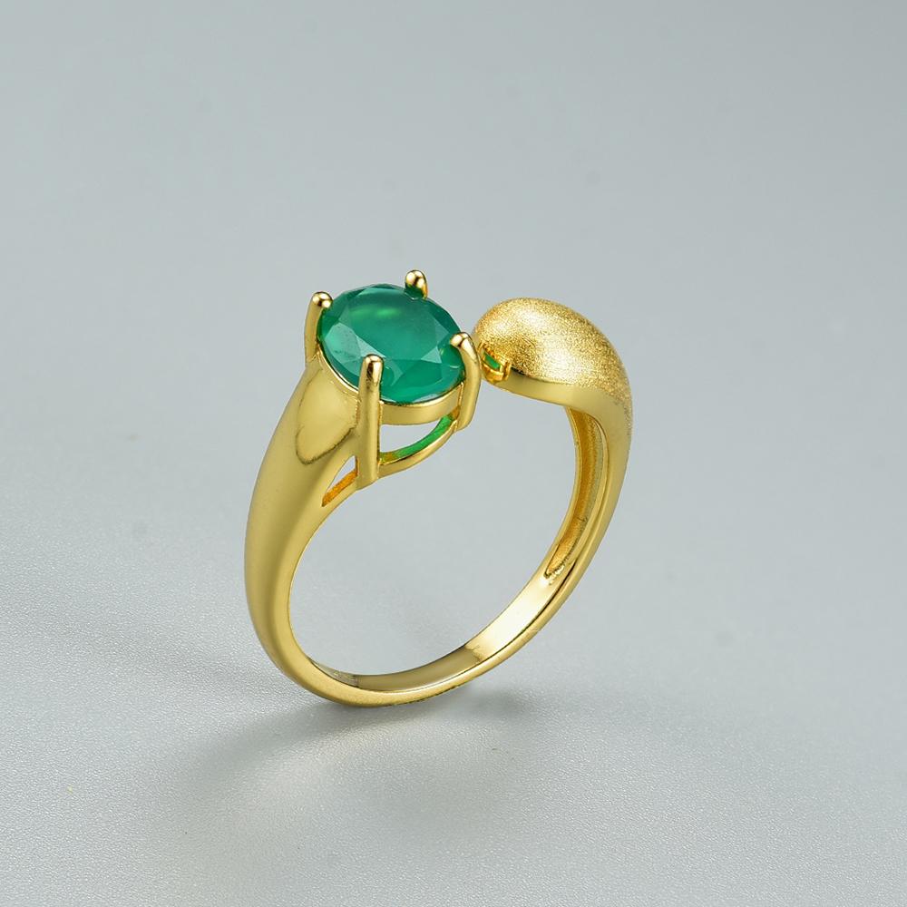 

Bolaijewelry Trend натуральный зеленый агат овальные 6*8 мм серьги-кольца комплект ювелирных изделий в винтажном стиле из стерлингового серебра 925 пробы женские изысканные украшения Resizable зелёный