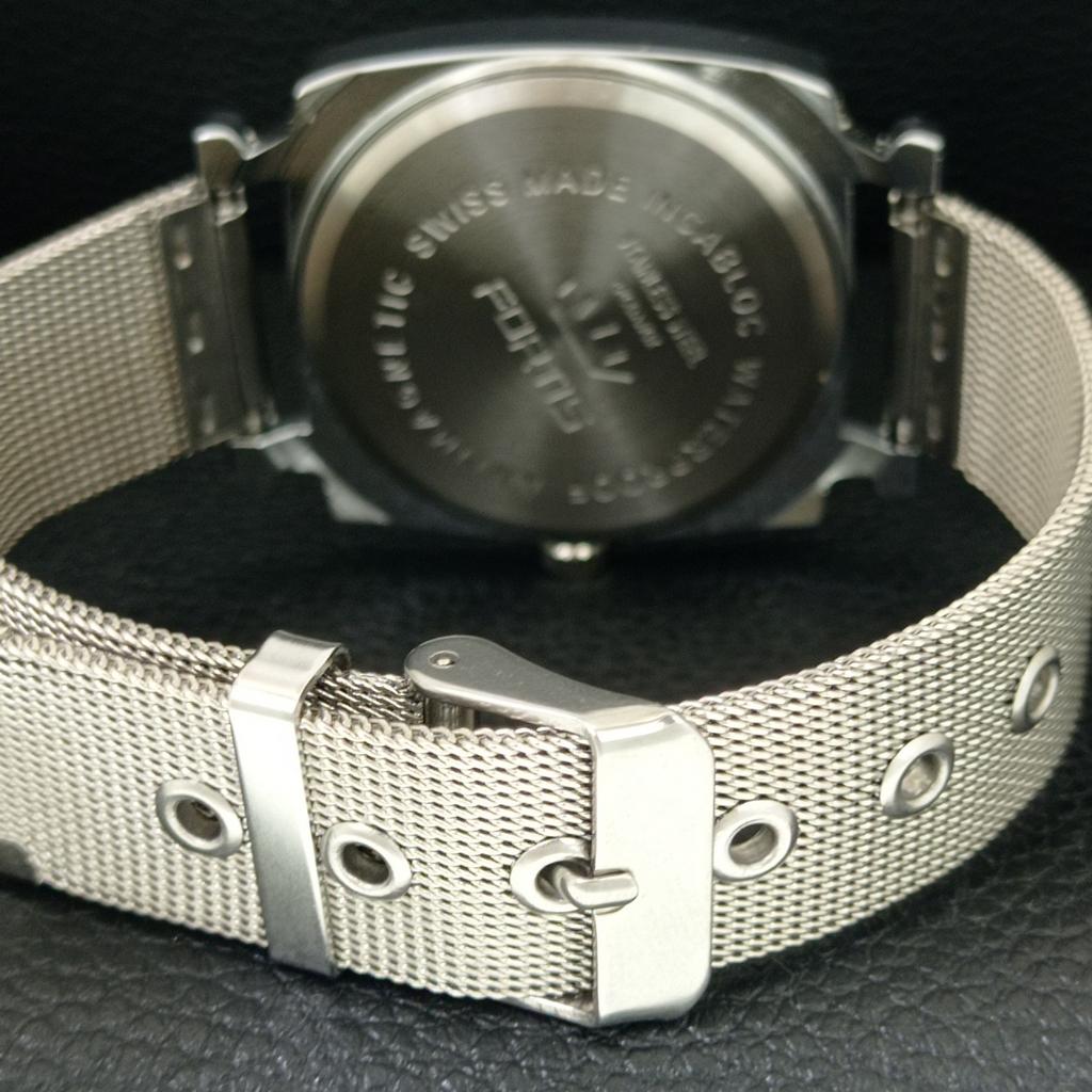 HAND-WINDING VINTAGE SWISS MENS REFURBISHED SEA GREEN COLOR DIAL WATCH A707270-1