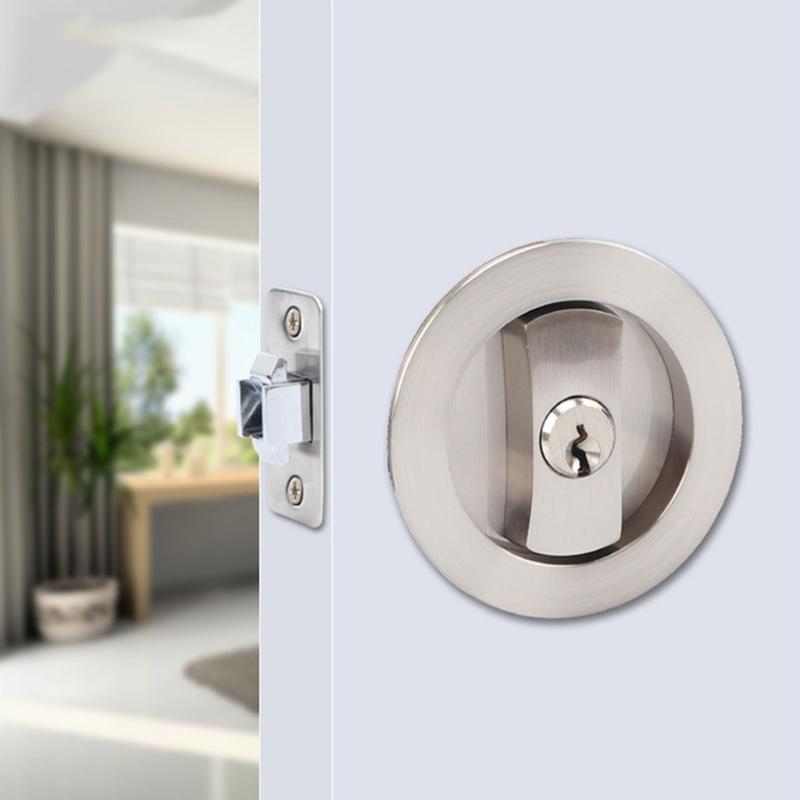 Door Hardware Sliding Pocket Door Lock for Bed/Bath/Barn Pocket Door Latches