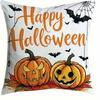 Pumpkin Truck for Halloween DecorSuitable for Living Room Bedroom Sofa Decorative Cushion Cover Pillow Cover