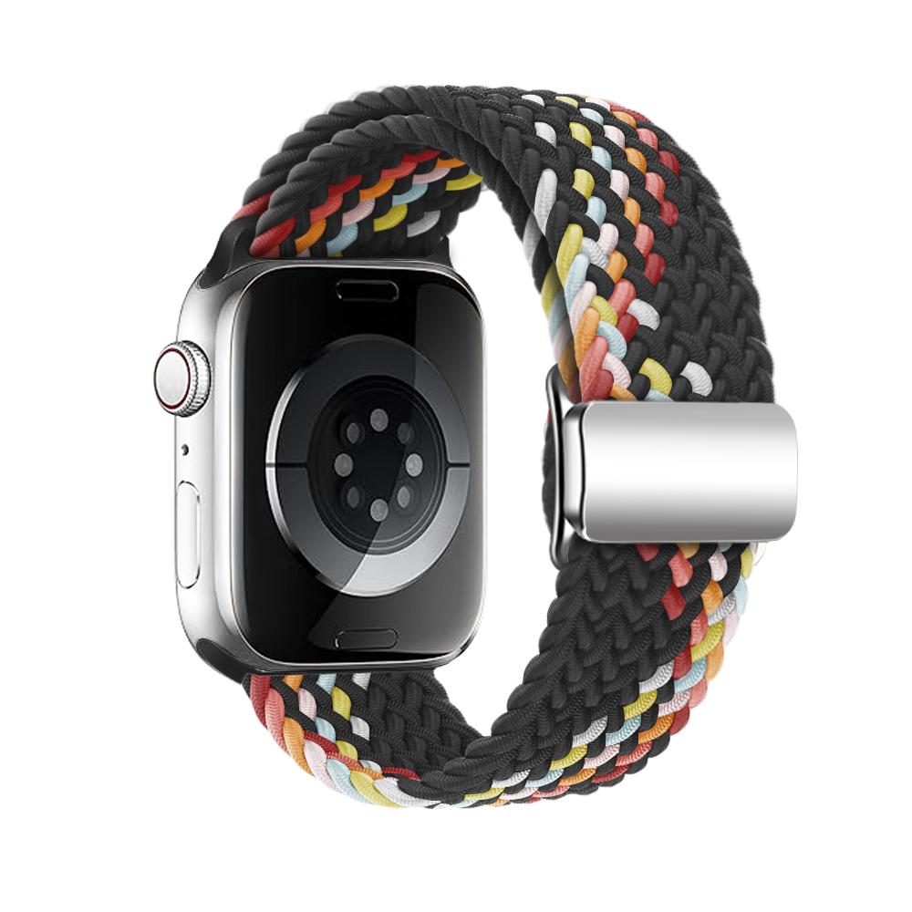Geflochtenes magnetisches Nylonarmband für Apple Watch Band 44 mm 40 mm 45 mm 49 mm 41 mm 38 mm Armband mit magnetischer Schnalle iWatch Serie SE 7 3 5 6 8 Ultra