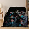 Fashion B-BTS Kpop Ultra Soft Flannel Throw Blanket, Warm Cozy Blanket for Couch Sofa Bed Bedroom Living Room Travel Gift