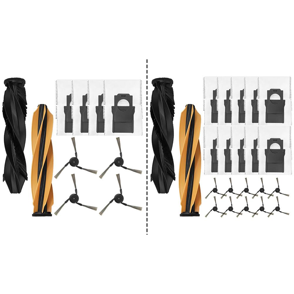 Staubsauger Zubehörset einschließlich Hauptbürsten, Staubbeutel Seitenbürsten für MOVA Z60 Ultra Walze Kompletter Saugroboter