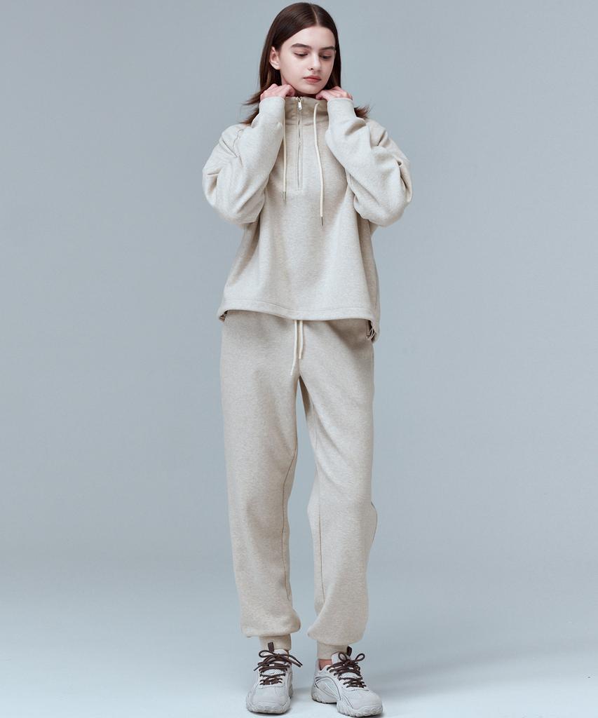 MALOUPE 5307 Knit Anorak Set (Beige)