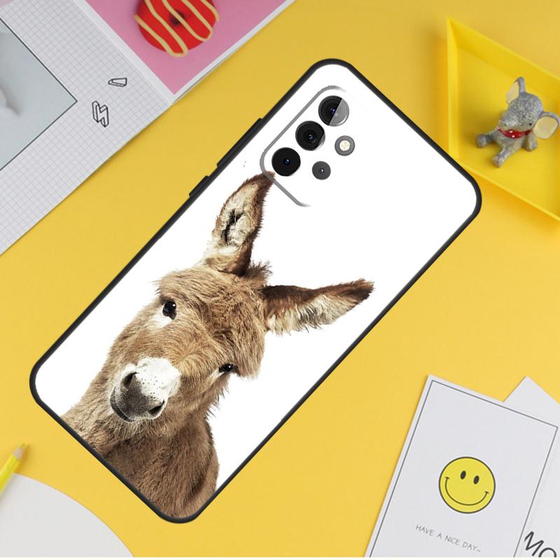 

Милый чехол с изображением осла из альпаки для Samsung Galaxy A55 A35 A25 A15 A51 A71 A12 A32 A52 A13 A33 A53 A14 A34 A54, чехол Samsung A42 5G