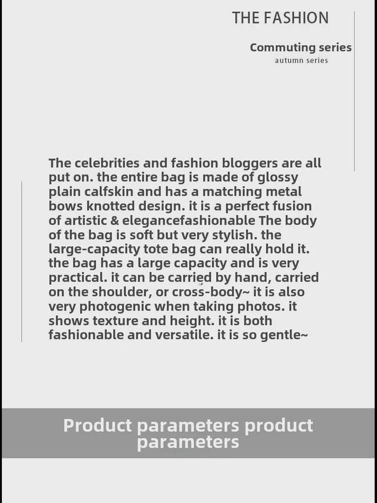 Höst/Vinter 2024 Damväska i Platt Läder för Axel med Metallknutspänne - Crossbody-handväska med Stor Kapacitet