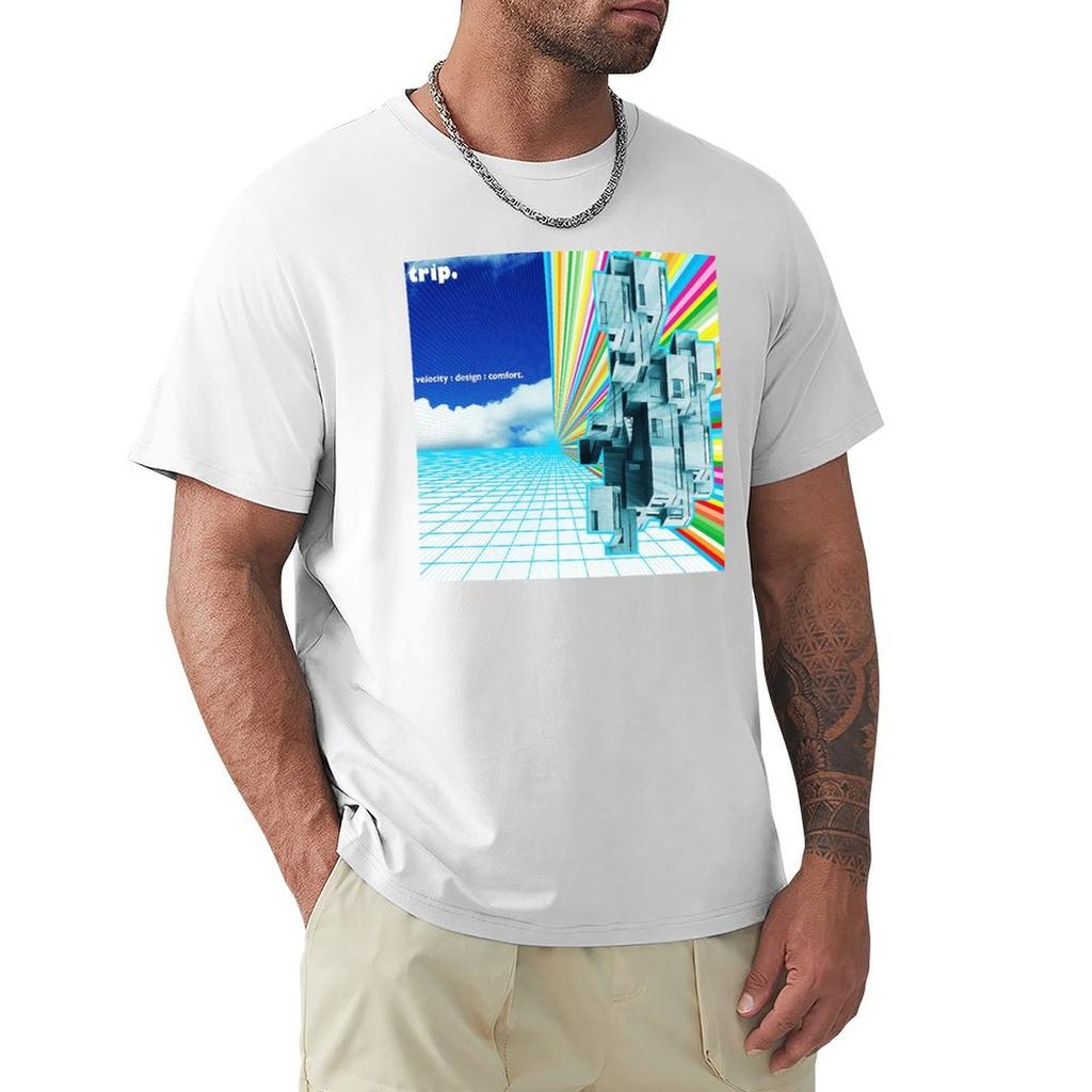 Sweet Trip Velocity Design Comfort Tshirt All Match Print Short Sleeve Top