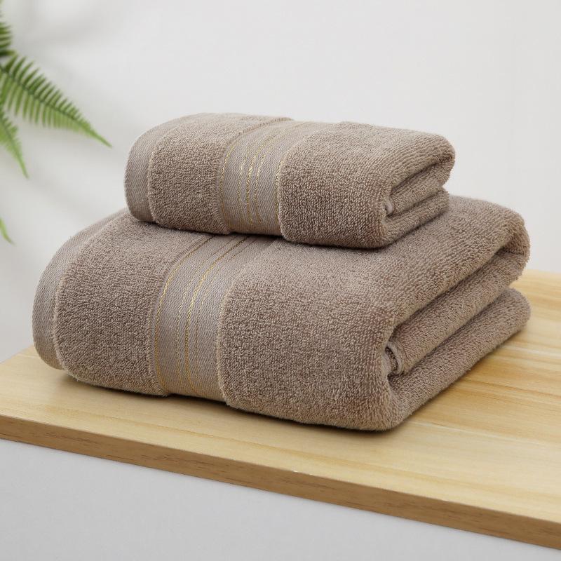 Premium 100% Cotton Towel Set: Soft, Thick Face, Bath, and Wash Towel Collection