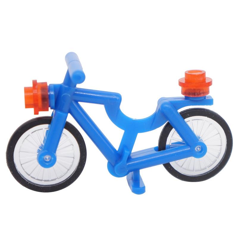 Small Particle Building Block Miniature Universal Accessories Small Bicycle Laser Bread Banana Fish Hot Dog Toy