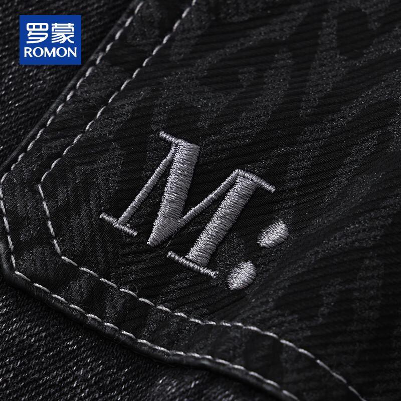 ROMON Men's Casual Denim Jacket