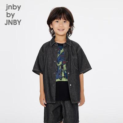 JNBY Kids' Unisex Short Sleeve Denim Shirt