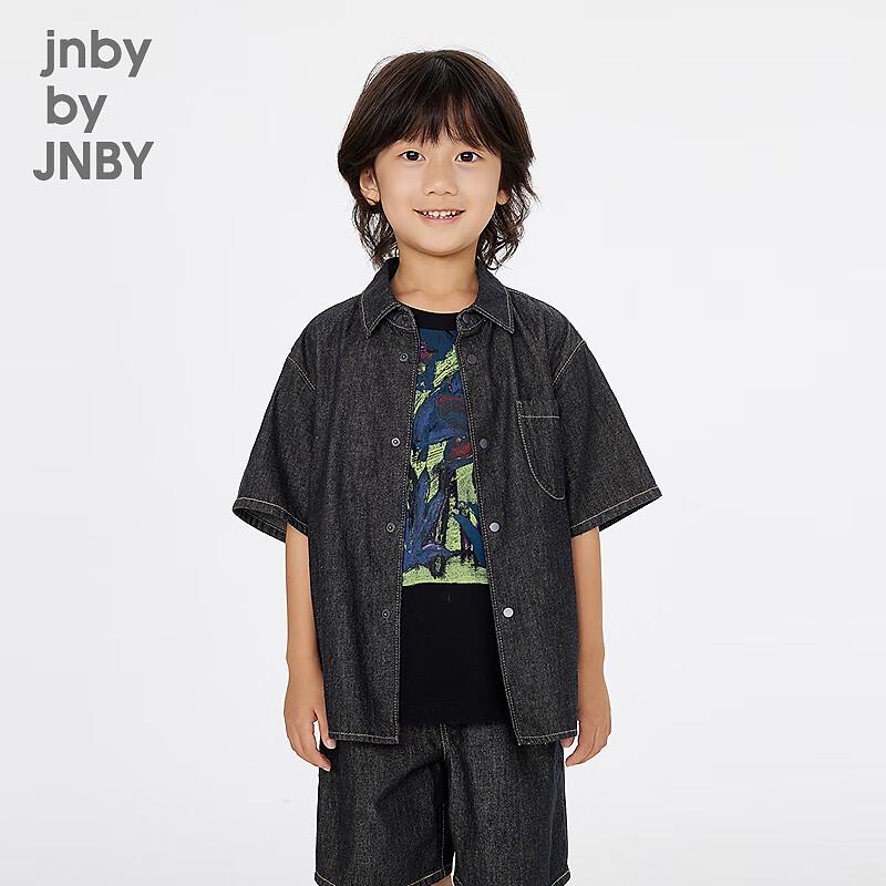 

JNBY Kids Unisex Short Sleeve Denim Shirt 110