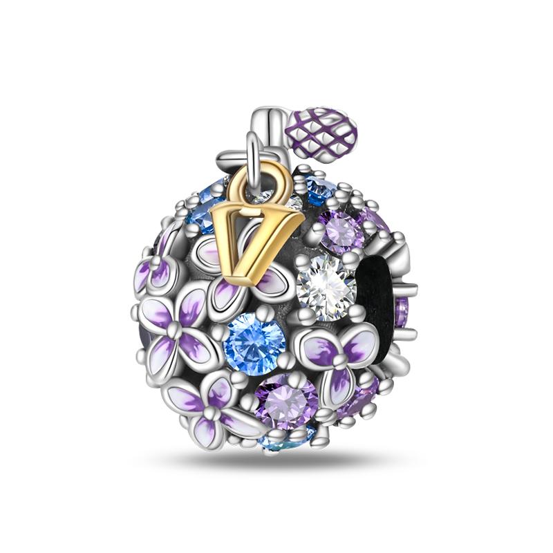 S925 Silver Color Butterfly Daisy Rose Crown Perfume Charms Beads Fit Pan Bracelets DIY Fine Jewelry Making Gifts