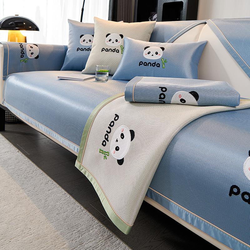 

Ice Silk Sofa Cushion Summer Non-Slip Mat Cushion New Cartoon Sofa Cover Summer Cool Sofa Cushion 70*70cm