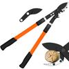 Areden Latest Model Gardening Aluminum Extendable Length SK5 Carbon Steel Eagle Mouth Heavy Duty Gear Pruning Garden Branch Pruning Aluminum High