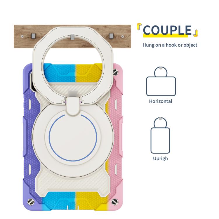 Armor Portable Rotating Ring Holder Silicone Tablet Case