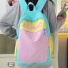 Fashion Trend Splicing Male and Female Students Schoolbag Anti-splashing Large Capacity Going Out Light Travel Backpack