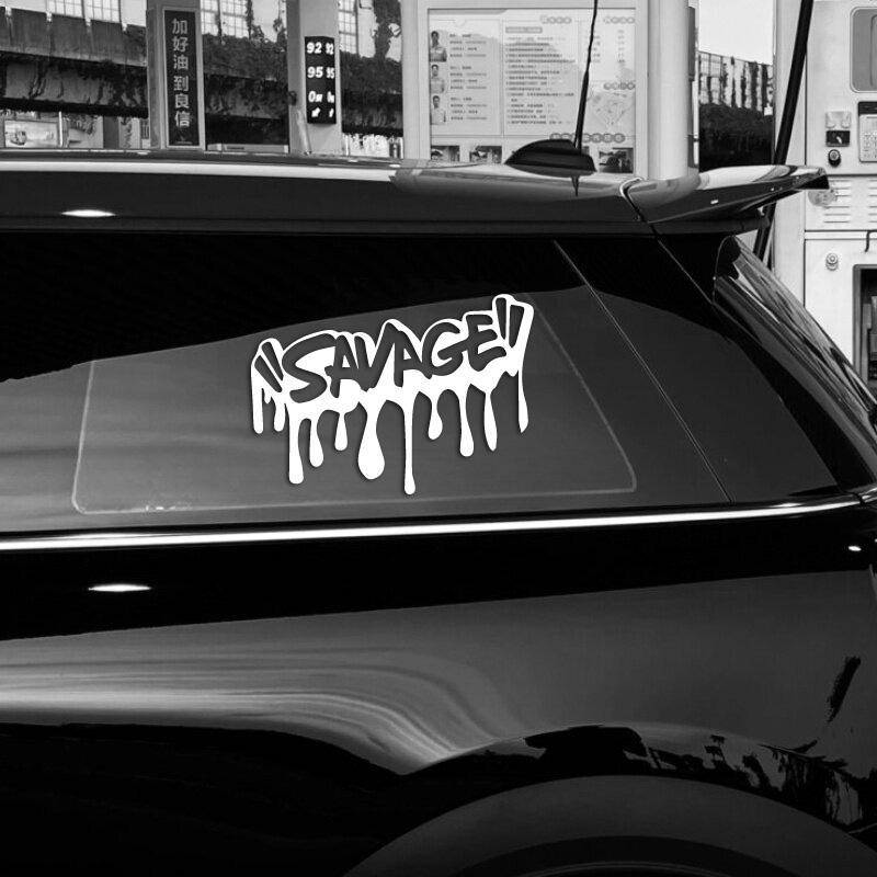 "SAVAGE"Sticker,Car Stickers, Vinyl Decals - For Cars, Trucks, Walls, Laptops, Windows, Motorcycles, Bumpers Or Crafts
