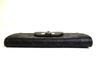 Authentic Salvatore Ferragamo Gancini Black Leather Flap Long Wallet #b127  Open box
