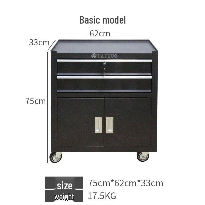 Tattoo Workstation Cart with Drawers and 10 Compartments