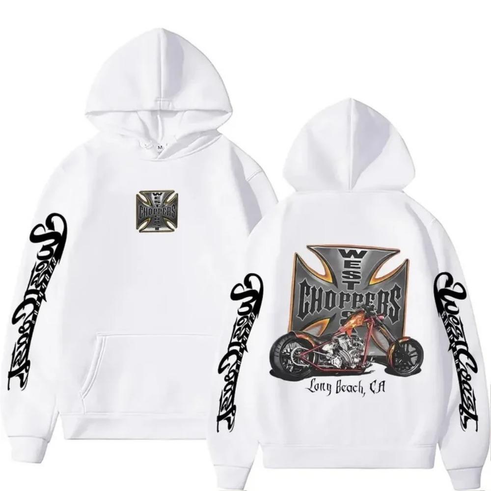 Pattern Hoodie Men's Retro Streetwear Men's Women's Long Sleeved Oversized Sportswear Gothic Hoodie