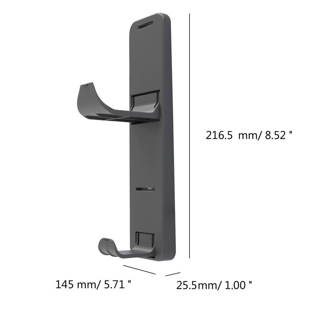 Game Console Side Hanger for Controller & Headset Side Mount Holder Organizer for PS5 Slim Side Hanging Storage Bracket