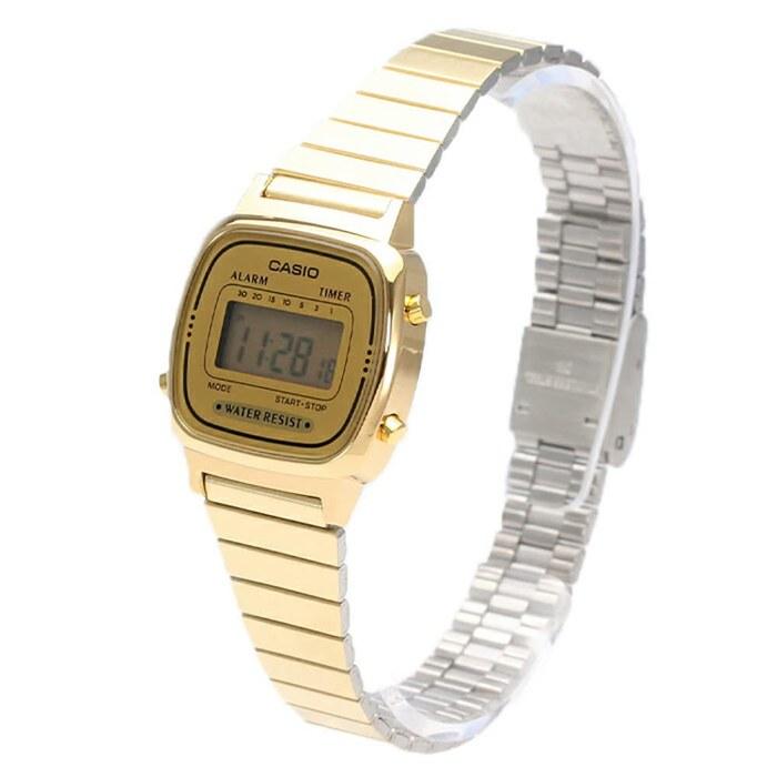 CASIO LA670WGA-9 Quartz Digital Watch - Gold