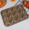 4/6/12 Cups Cupcake Pan Muffin Tray Cupcake Mold Muffin Pan Carbon Steel Baking Pan Non Stick Bakeware Microwave Cake Mould