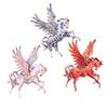 Hermosos Broches de Caballo Volador Para Mujeres Hombres Esmalte Con Alas Grandes Elfo Animal Fiesta Oficina Broches Pines Regalos