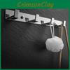 Hooks 4 Coat Wall Mount Screw Hook Chrome Bath Towel Robe Rack Bathroom Kitchen