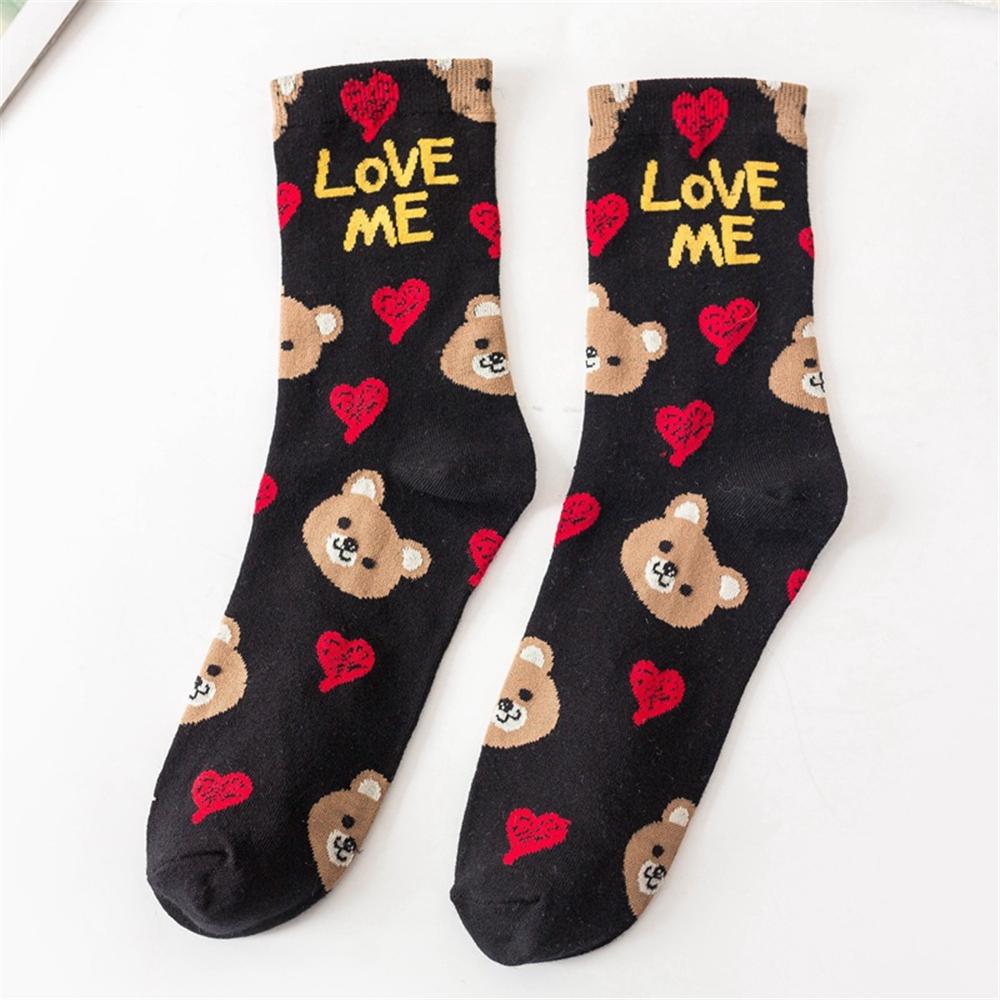 Cute Animal Korean Style Women Cat Panda Dog Bear Cartoon Socks Soft Cotton Casual Sport Streetwear Dropship