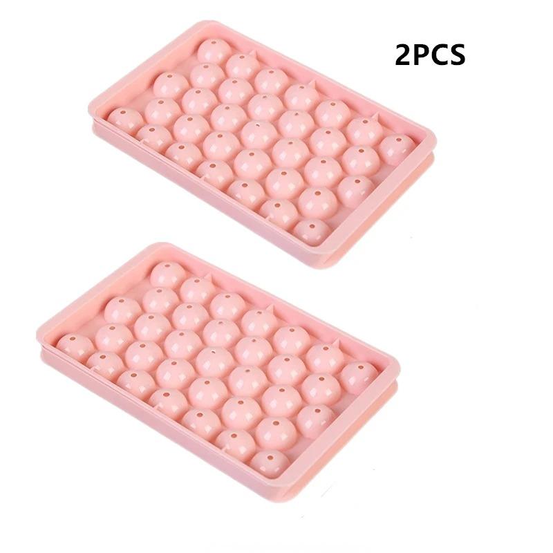 33 Grid Hockey Shape PP Ice Ball Mold, Whiskey Ice Cube Tray Box, Popsicle Lollipop Maker DIY Frozen Kitchen Gadgets Gifts